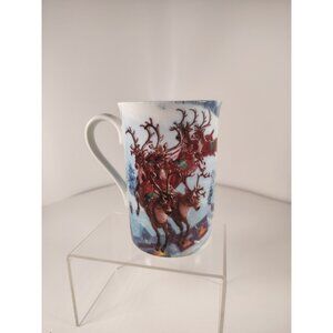 Lenox Porcelain Holiday Dimension Santa's Journey Mug To All A goodnight